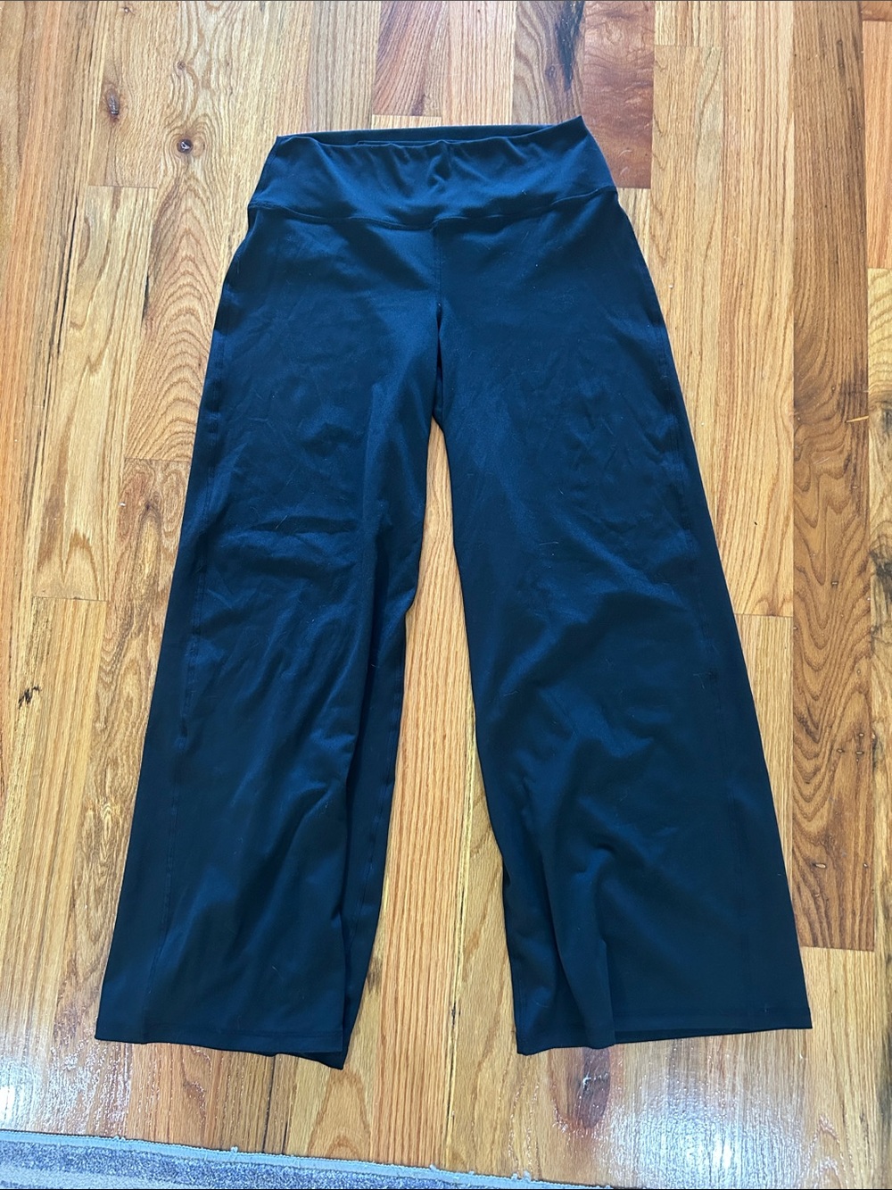Gilly Hicks Black Recharge Wide-Leg Yoga Pants
